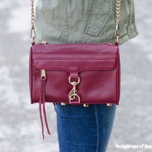 Rebecca Minkoff M.A.C Daddy Crossbody in Maroon